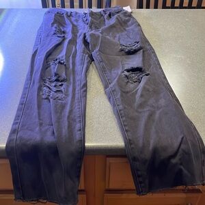 Brand new black high rise straightht jeans from PacSun